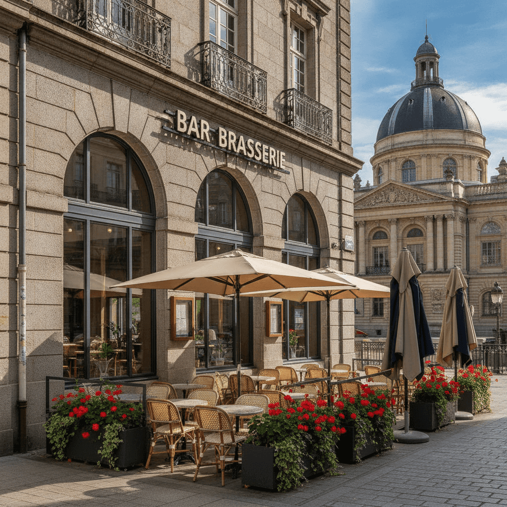 Bar-brasserie à Rennes : terrasse