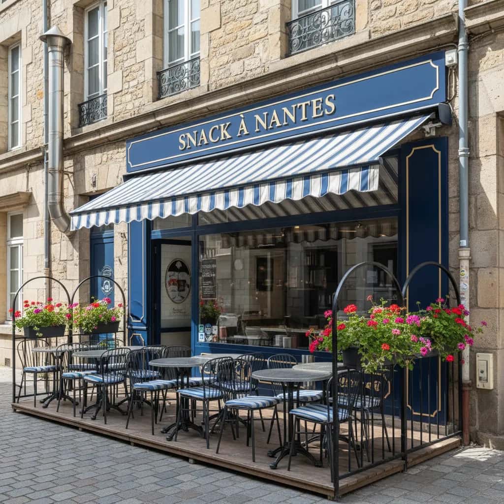 Snack à Nantes : terrasse - extraction
