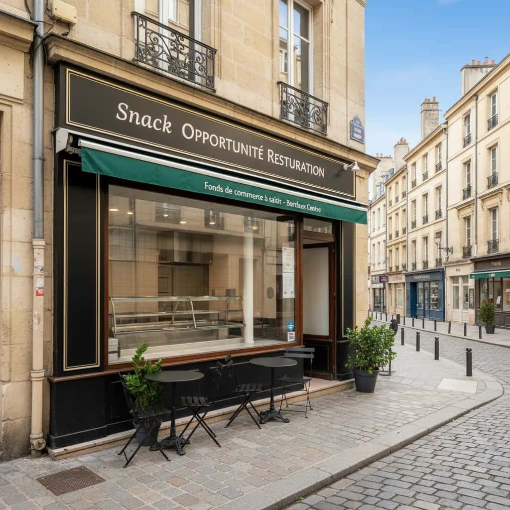 Snack 72m² à Bordeaux : extraction - cuisine équipée