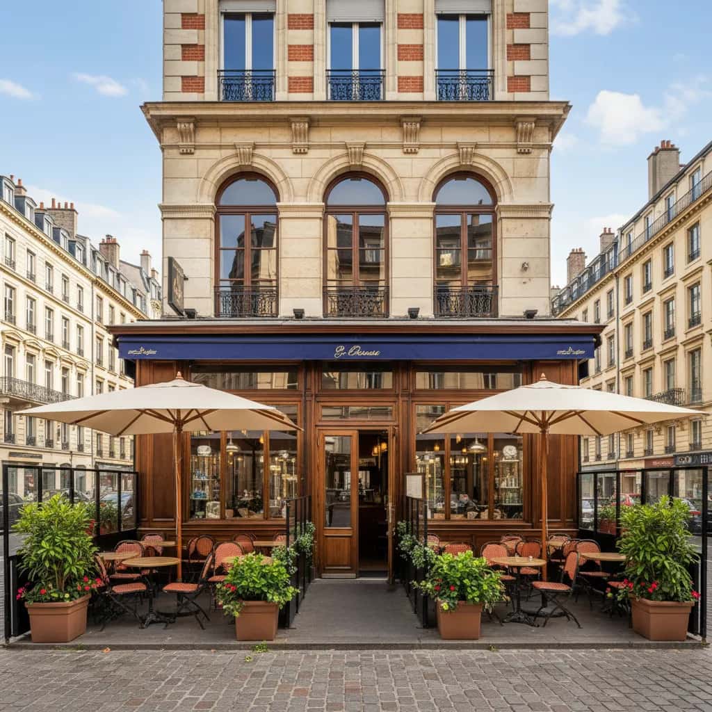 Bar-brasserie 570m² à Lyon : terrasse - licence IV