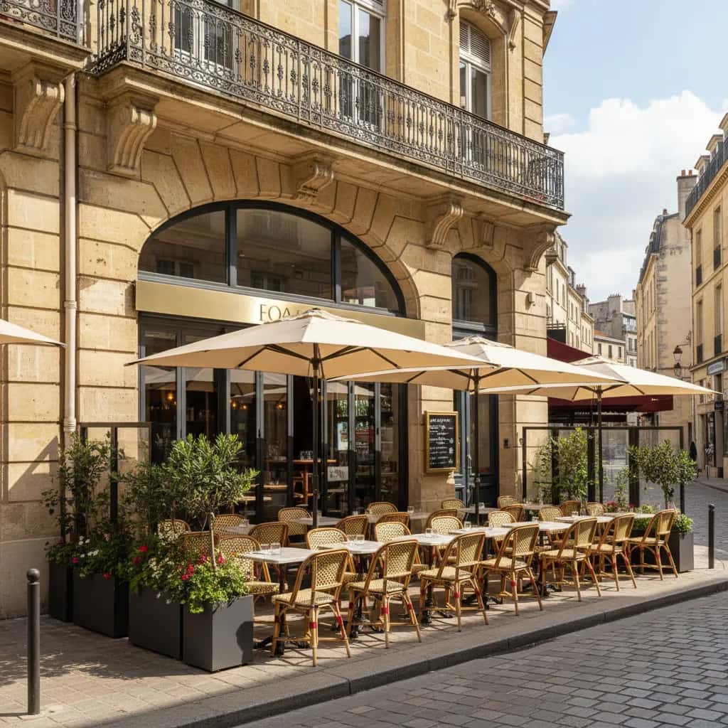 Restaurant 180m² à Bordeaux : terrasse - licence IV