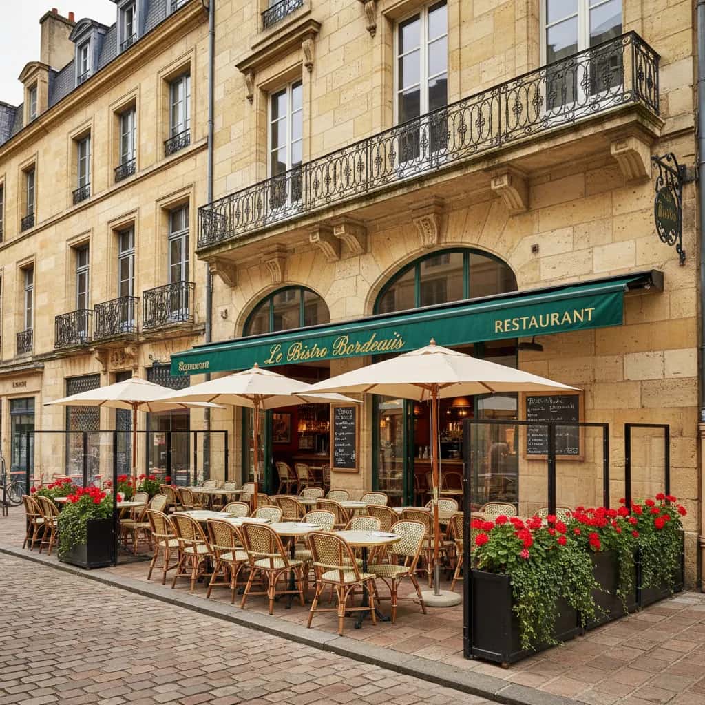 Restaurant 160m² à Bordeaux : terrasse - extraction