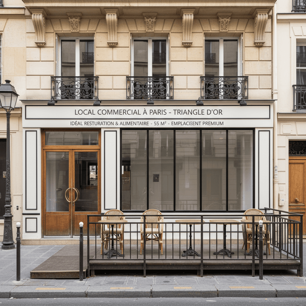 Local Commercial à Paris - Triangle d'Or