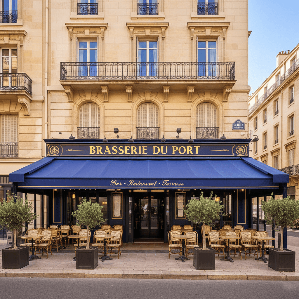 Bar-brasserie 400m² à Marseille : terrasse - licence IV