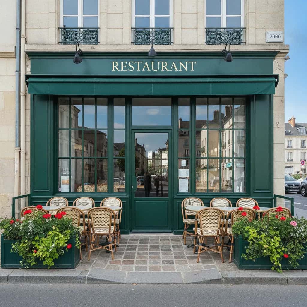 Restaurant 80m² à Nantes : terrasse - extraction