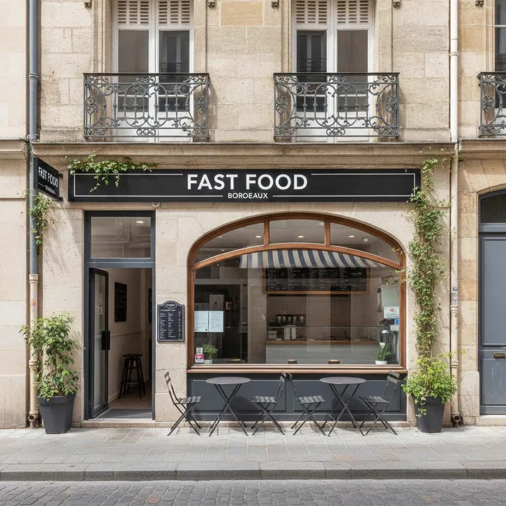Fast-food 74m² à Bordeaux : extraction - cuisine équipée