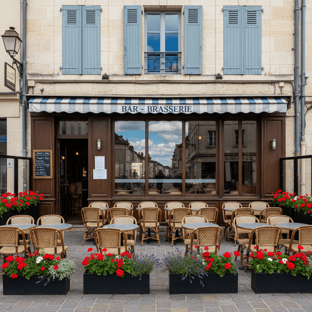 Bar-brasserie 200m² à Dijon : terrasse - licence IV