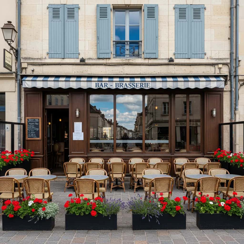 Bar-brasserie 200m² à Dijon : terrasse - licence IV