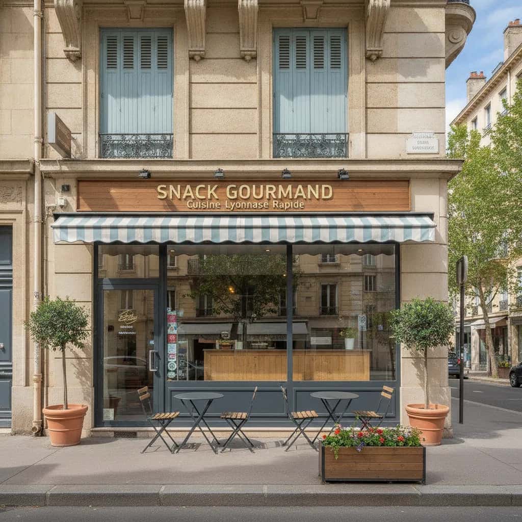 Snack 20 couverts à Lyon : extraction