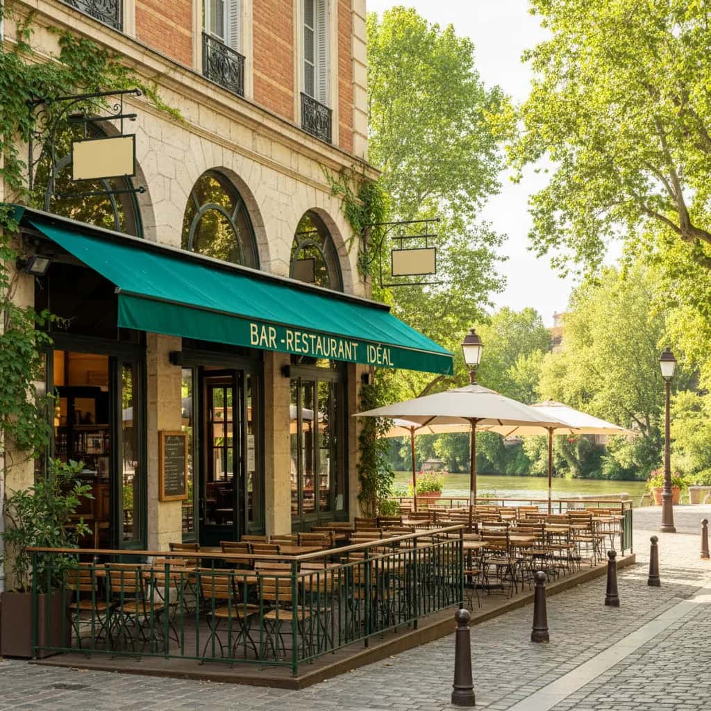 Bar-brasserie à Toulouse : terrasse - licence IV