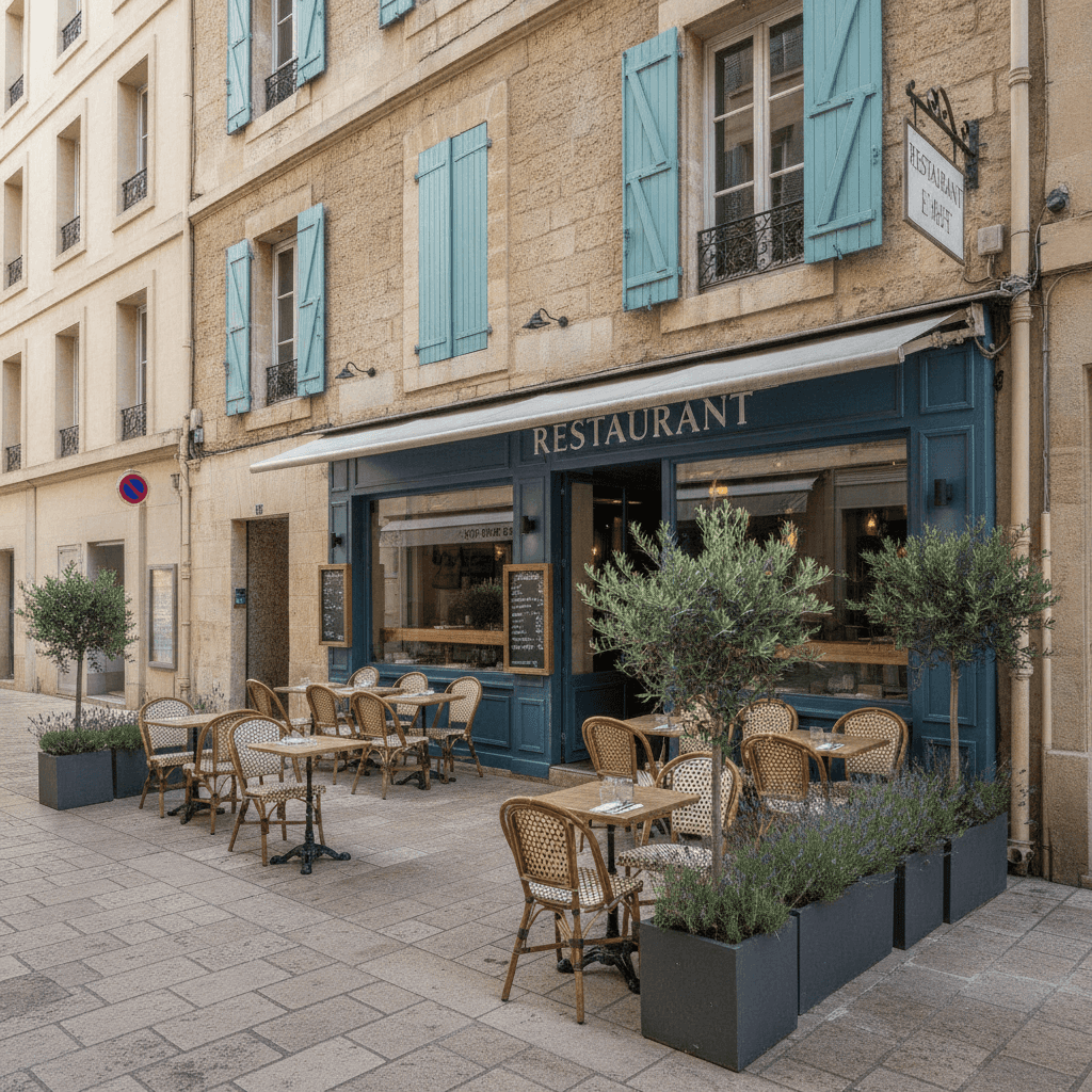 Restaurant 104m² à Marseille : terrasse - licence IV