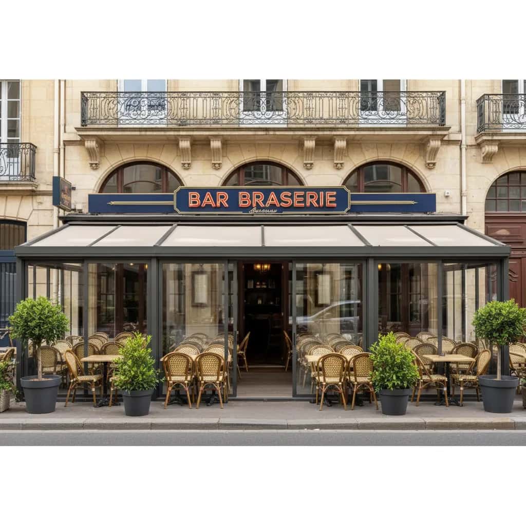 Bar-brasserie à Bordeaux : terrasse - licence IV