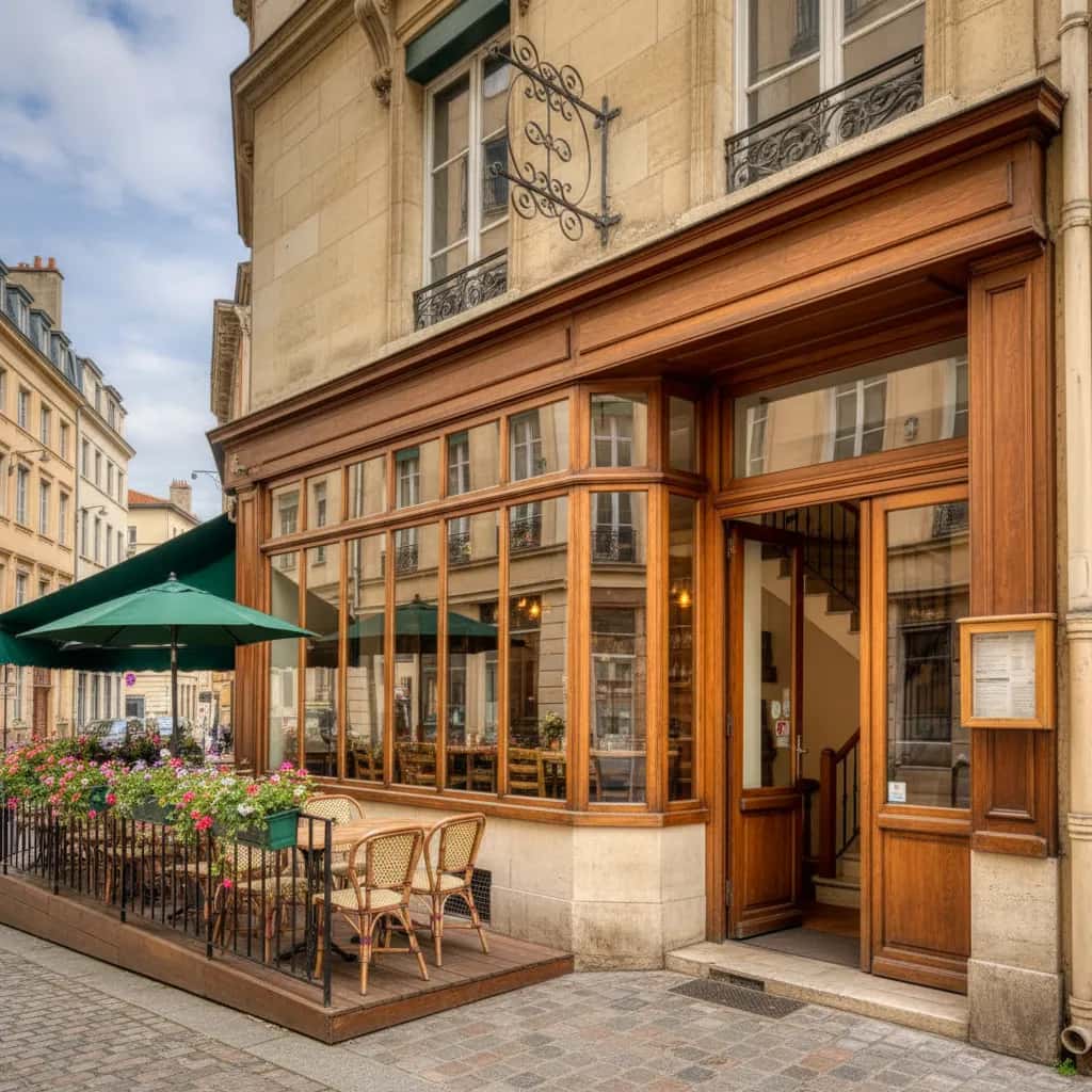 Restaurant 136m² à Lyon : terrasse - licence IV