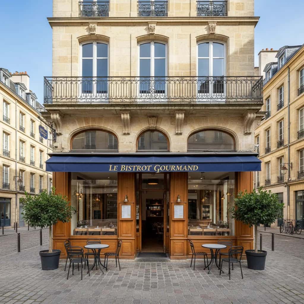 Restaurant 70m² à Bordeaux : terrasse