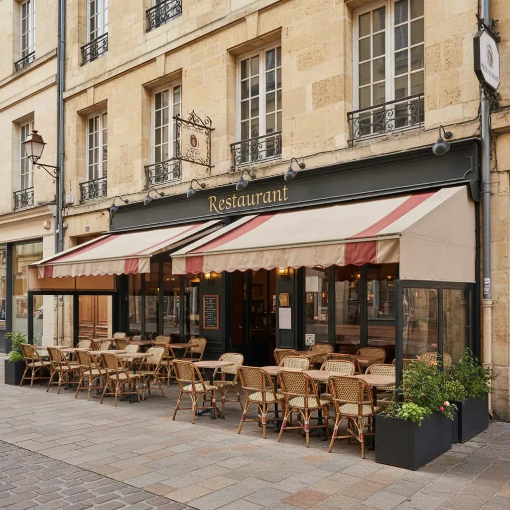 Restaurant 72m² à Bordeaux : terrasse - licence IV