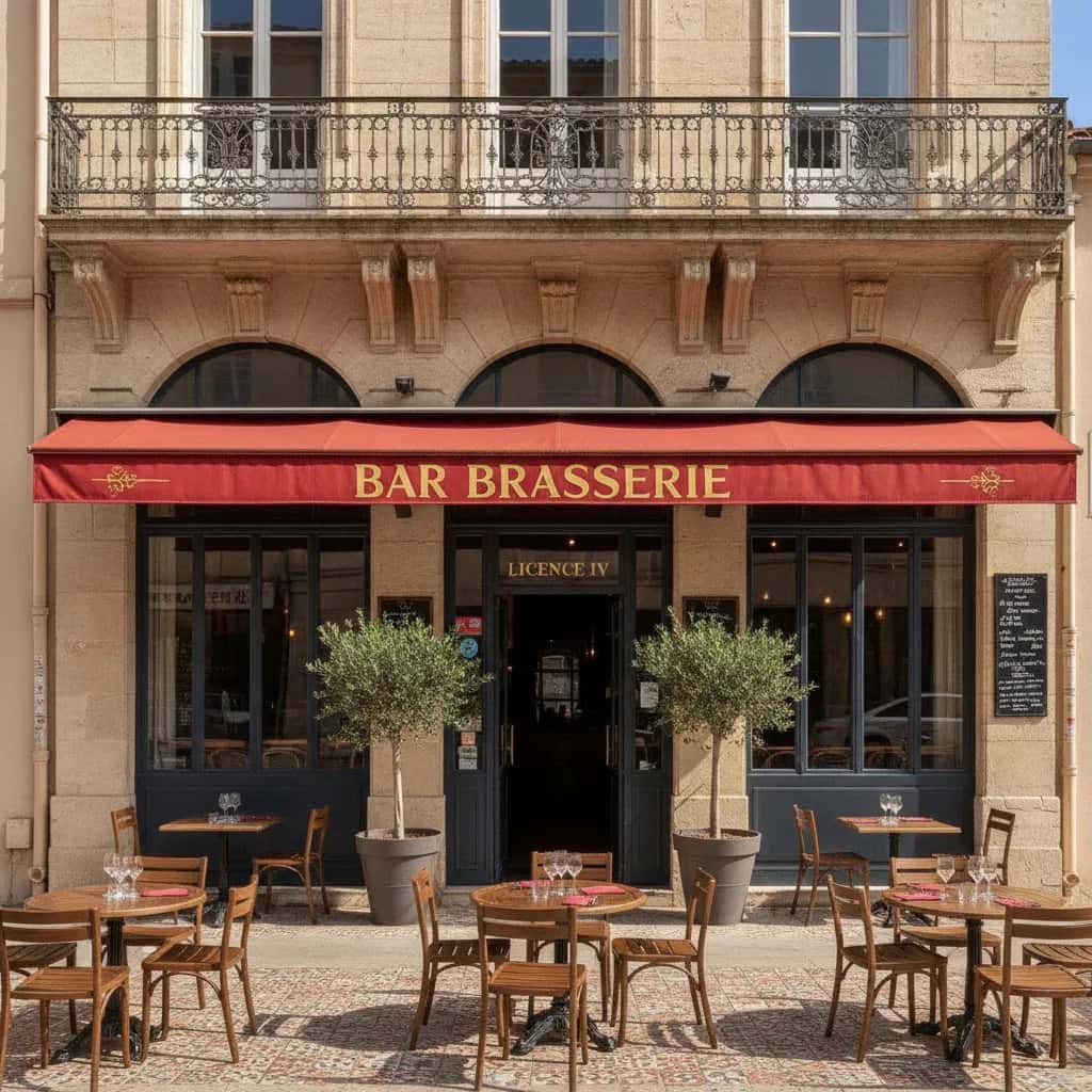 Bar-brasserie à Montpellier : terrasse - licence IV