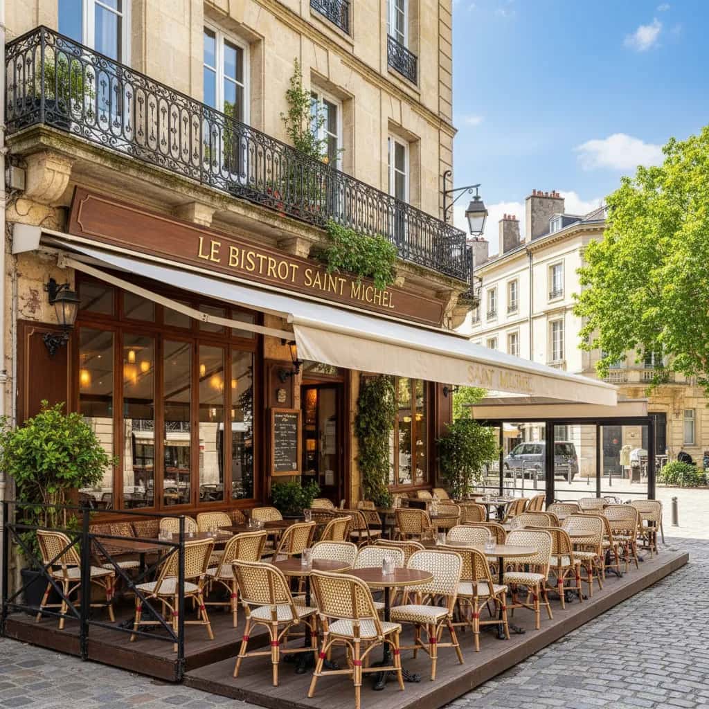 Restaurant 90m² à Bordeaux : terrasse - licence IV