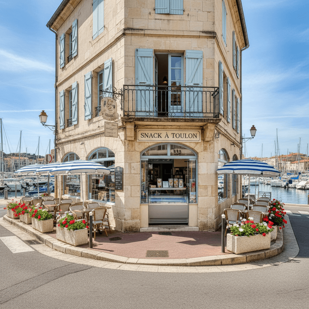Snack à Toulon : terrasse