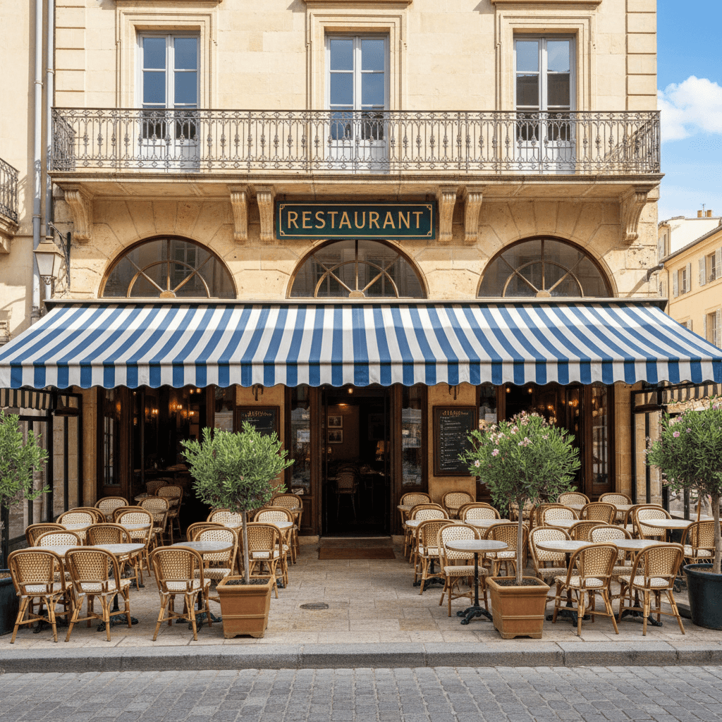 Restaurant à Toulon : terrasse - extraction