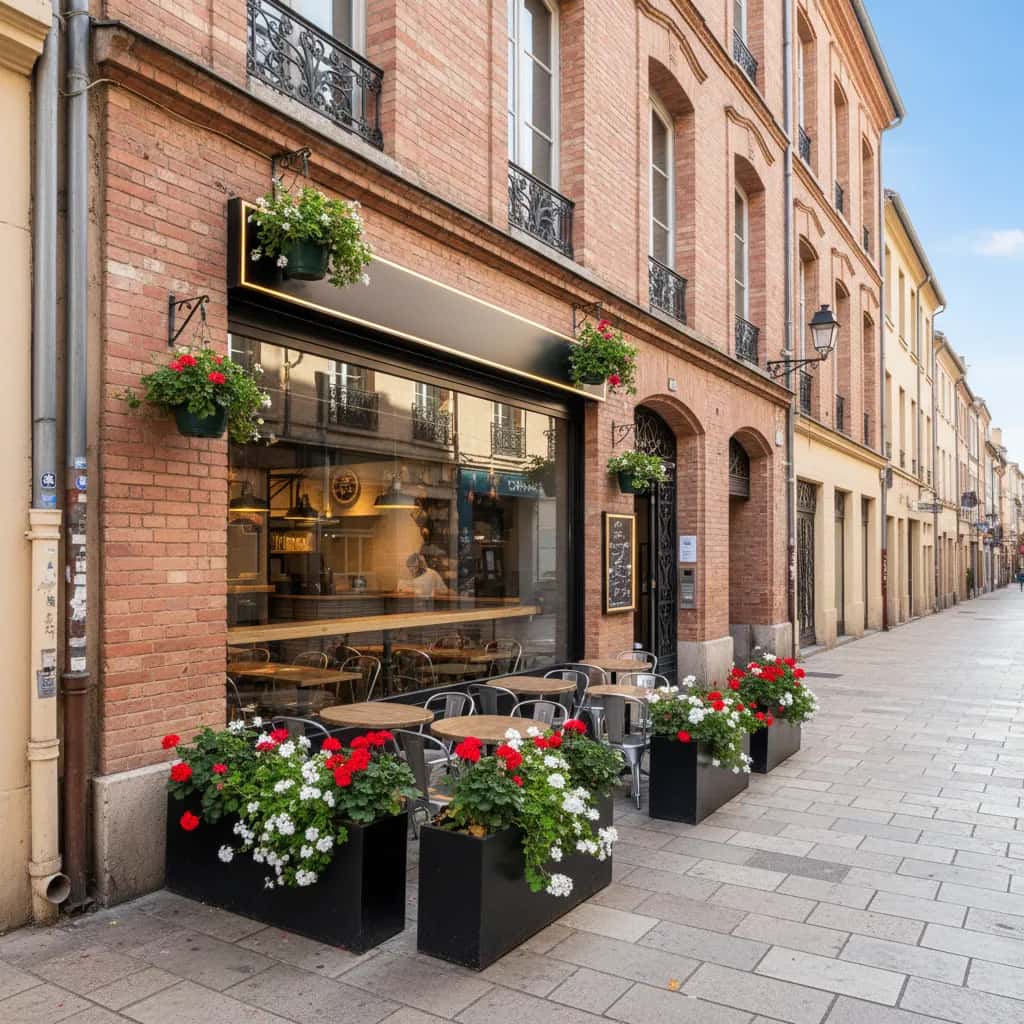 Fast-food 151m² à Toulouse : terrasse - extraction