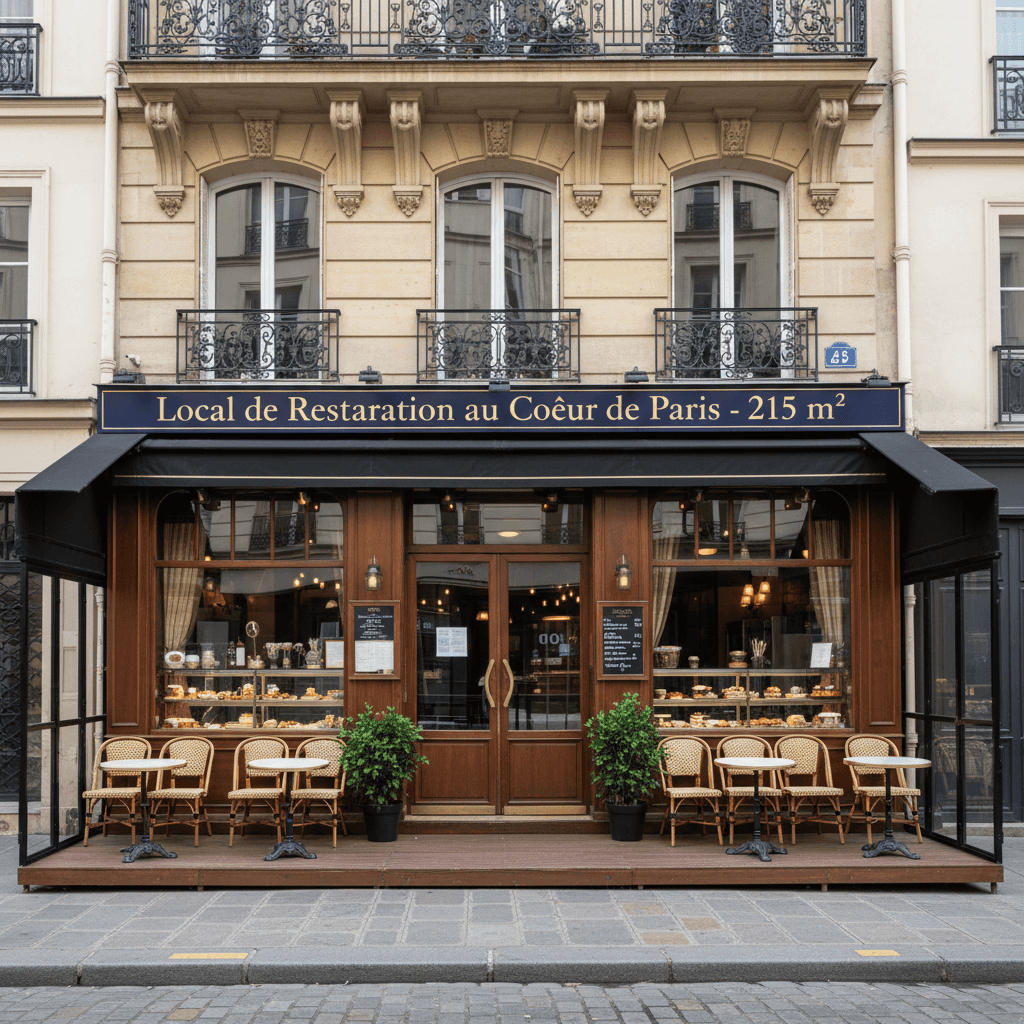Local de Restauration au Cœur de Paris - 215 m²