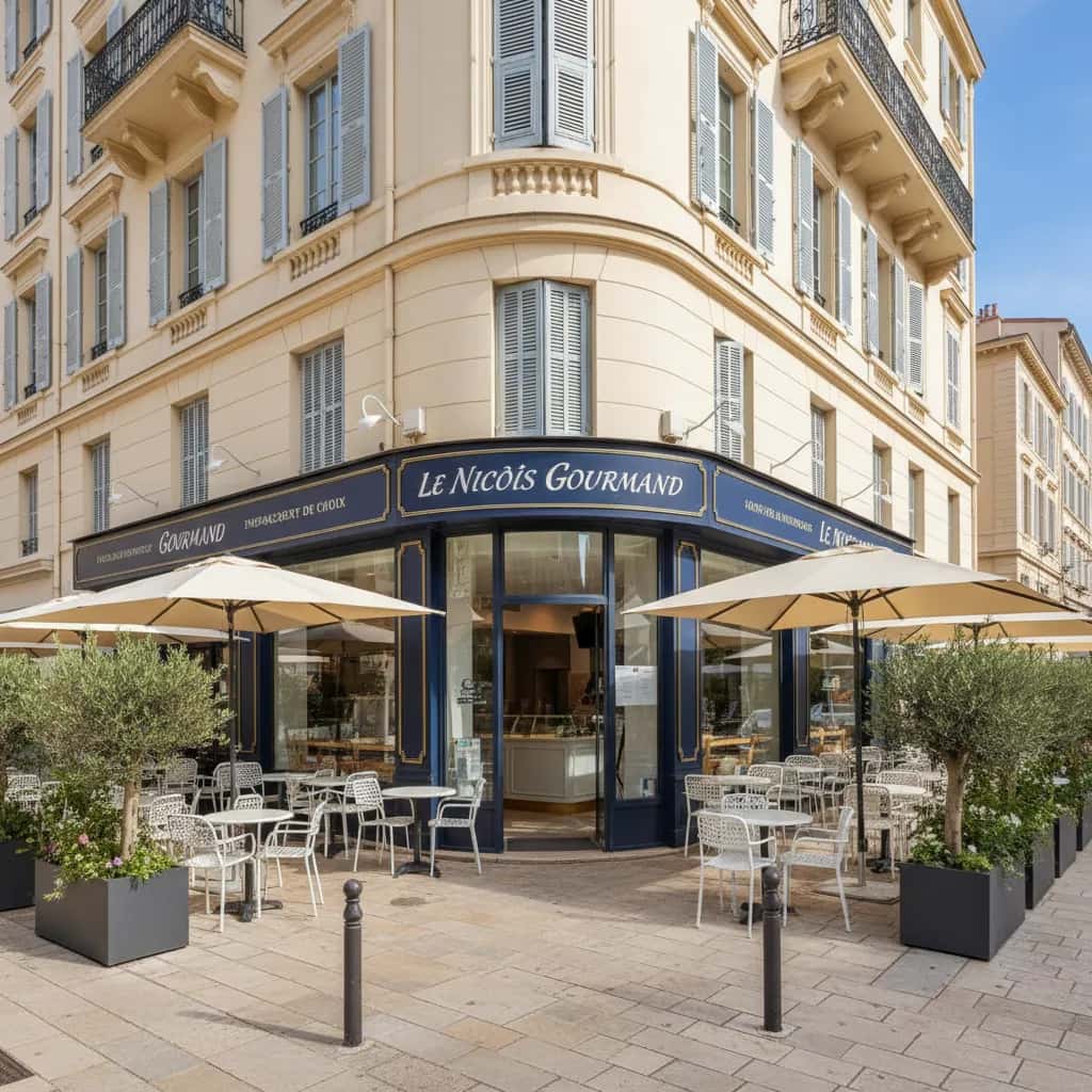Fast-food 70m² à Nice : terrasse - extraction