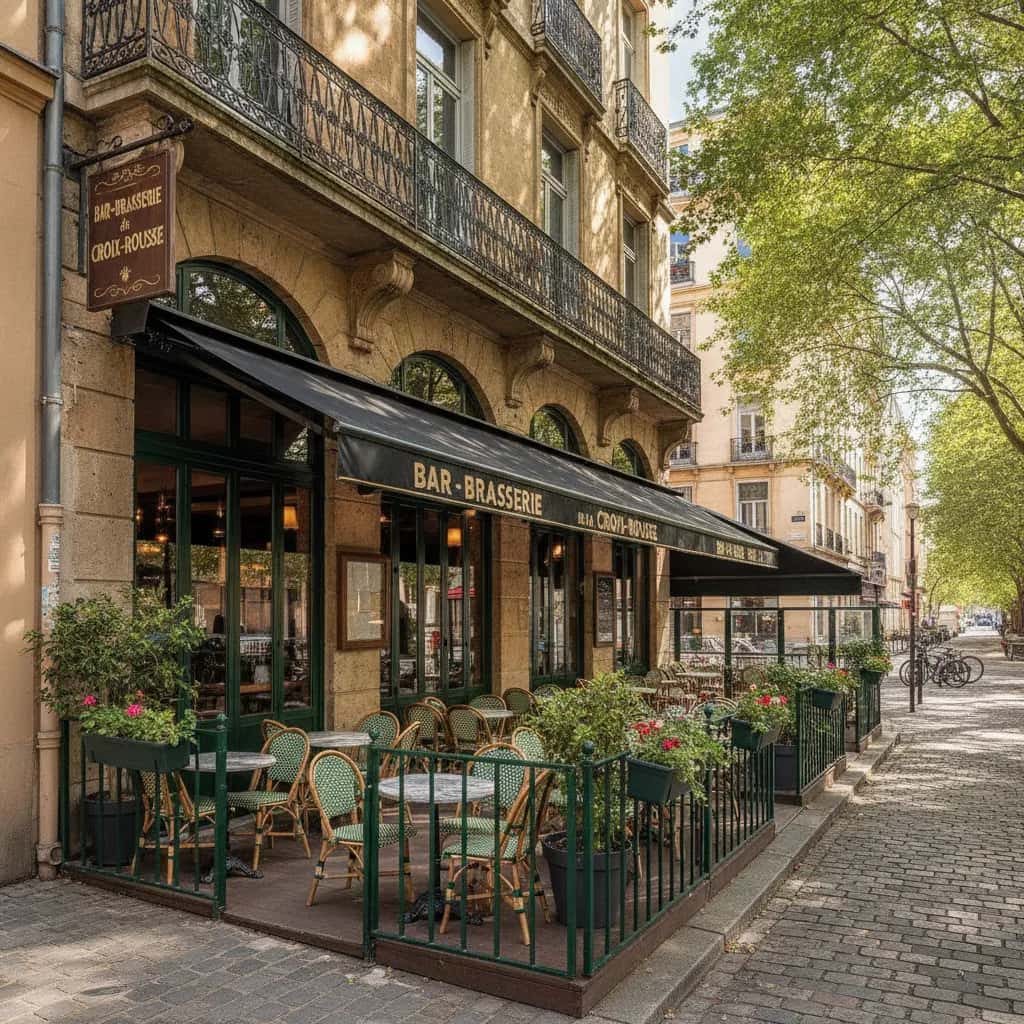 Bar-brasserie 75m² à Lyon : terrasse - licence IV