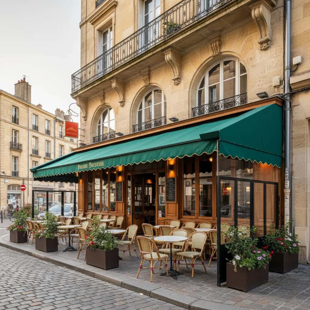 Bar-brasserie 139m² à Bordeaux : terrasse - licence IV