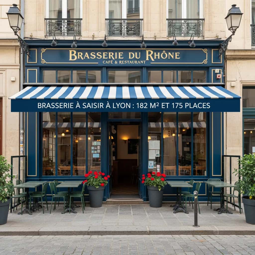 Bar-brasserie 182m² à Lyon : terrasse - licence IV