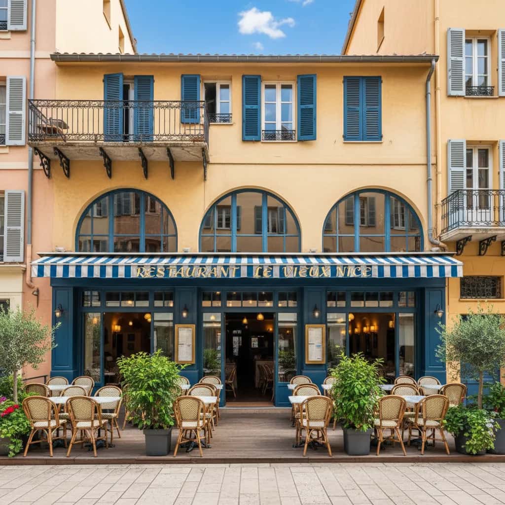 Restaurant 180m² à Nice : terrasse - licence IV