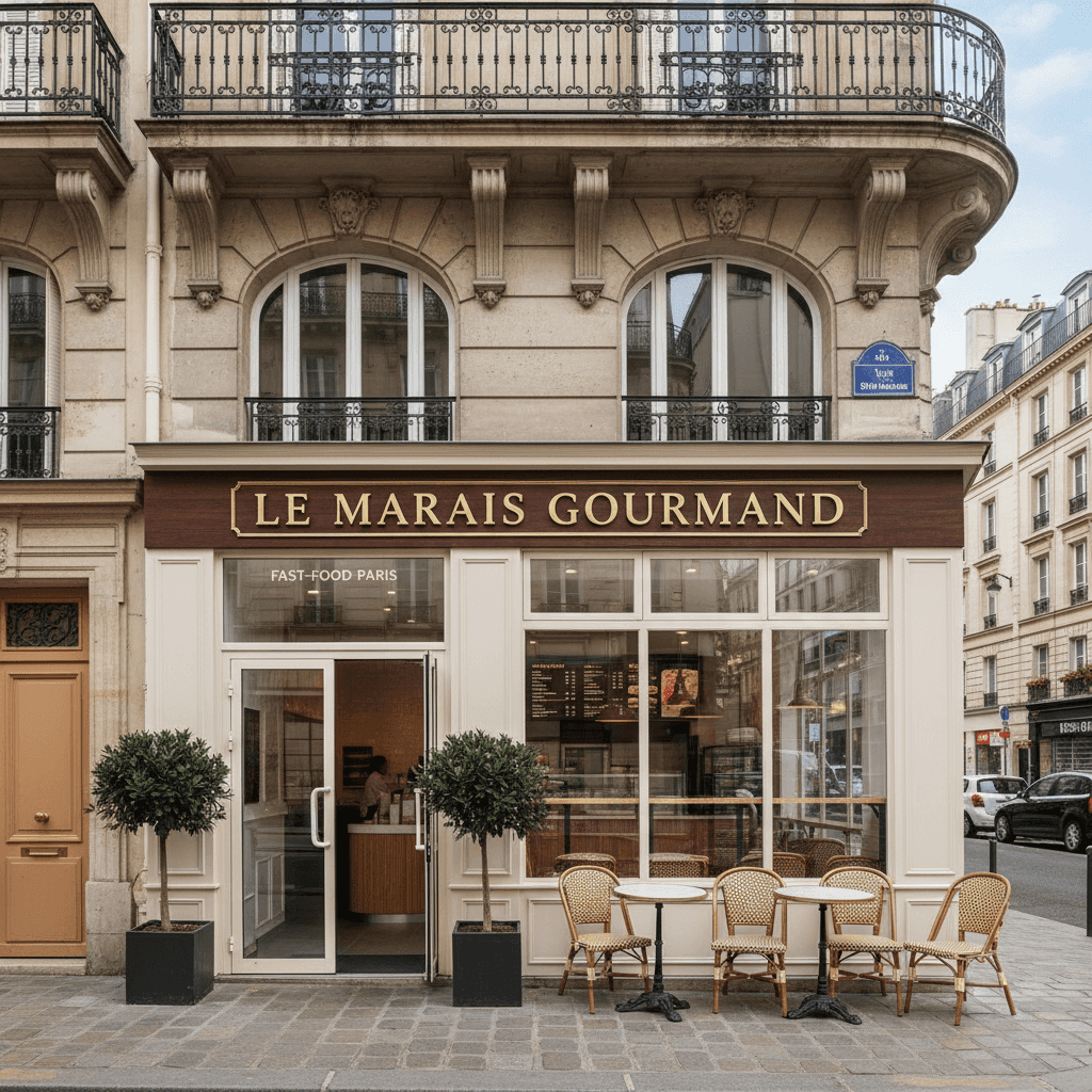 Fast-food 150m² à Paris : extraction
