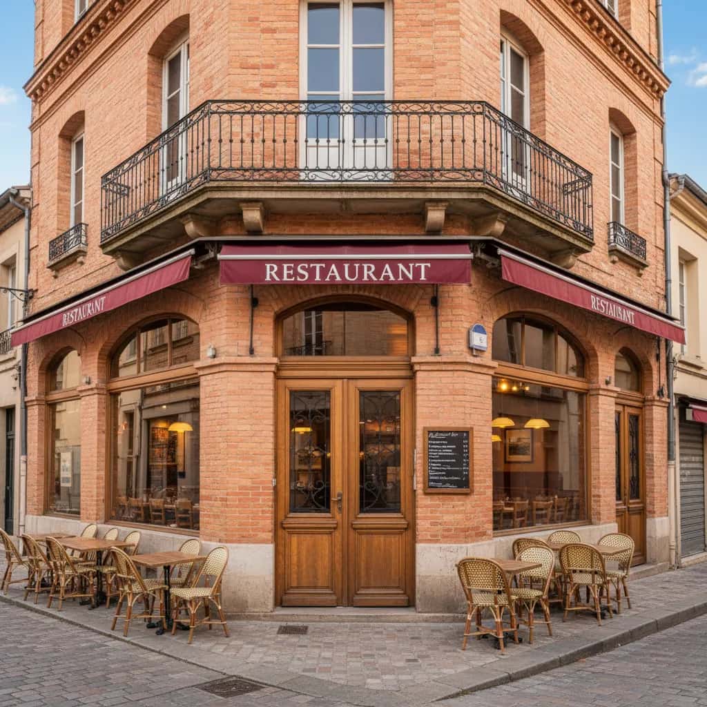 Restaurant 110m² à Toulouse : terrasse - extraction