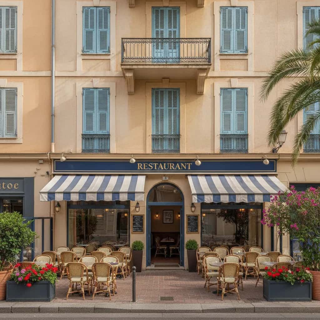 Restaurant 100m² à Nice : terrasse - extraction