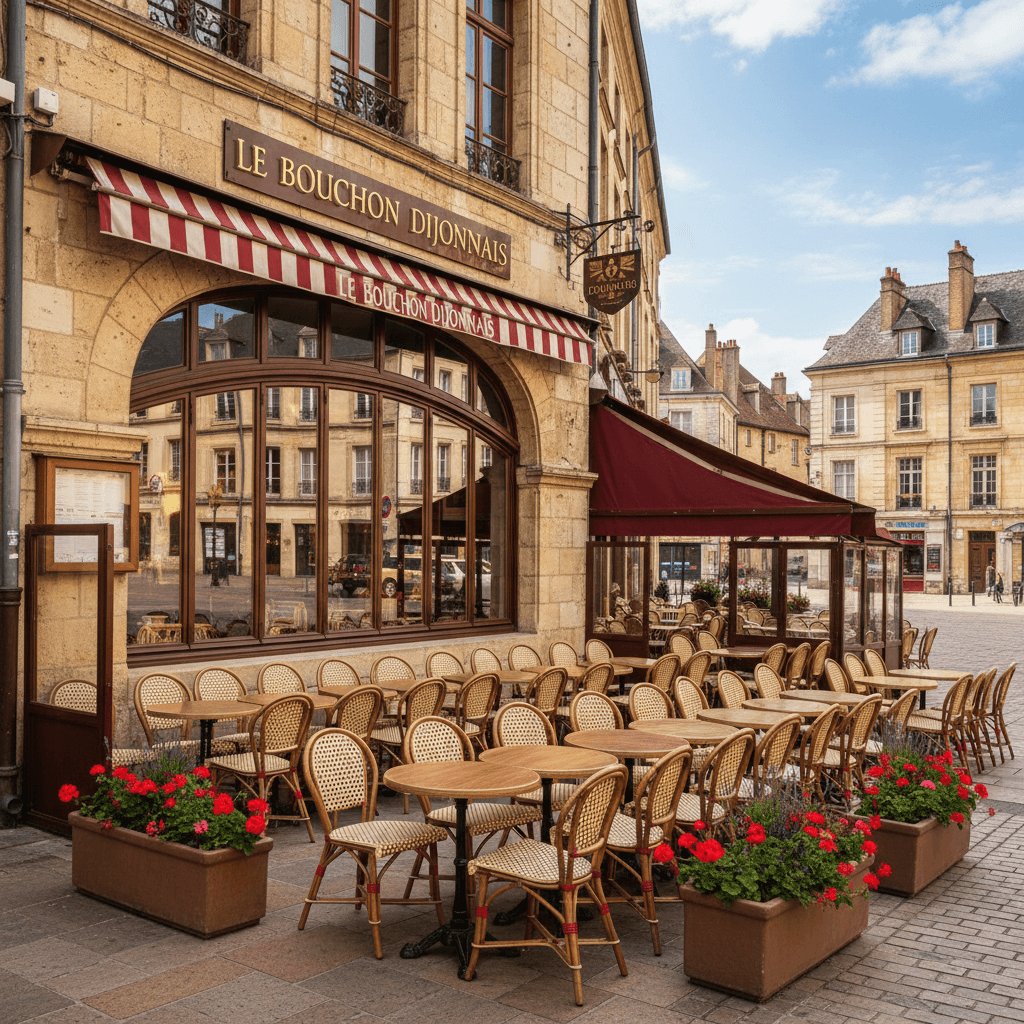 Restaurant à Dijon : terrasse - extraction