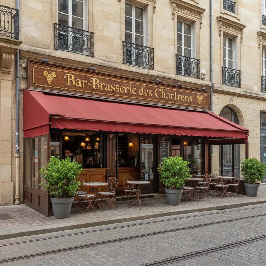 Bar-brasserie 244m² à Bordeaux : terrasse - licence IV
