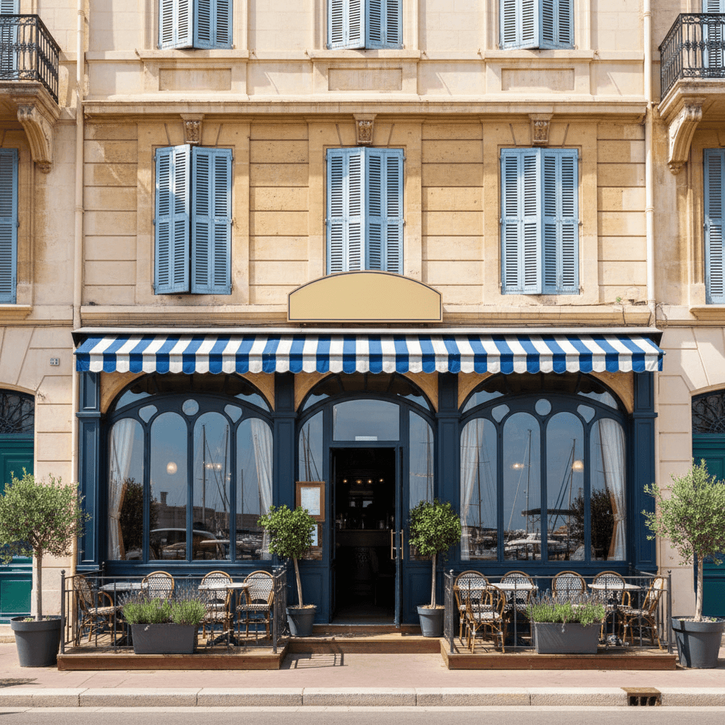 Restaurant 253m² à Marseille : terrasse - licence IV
