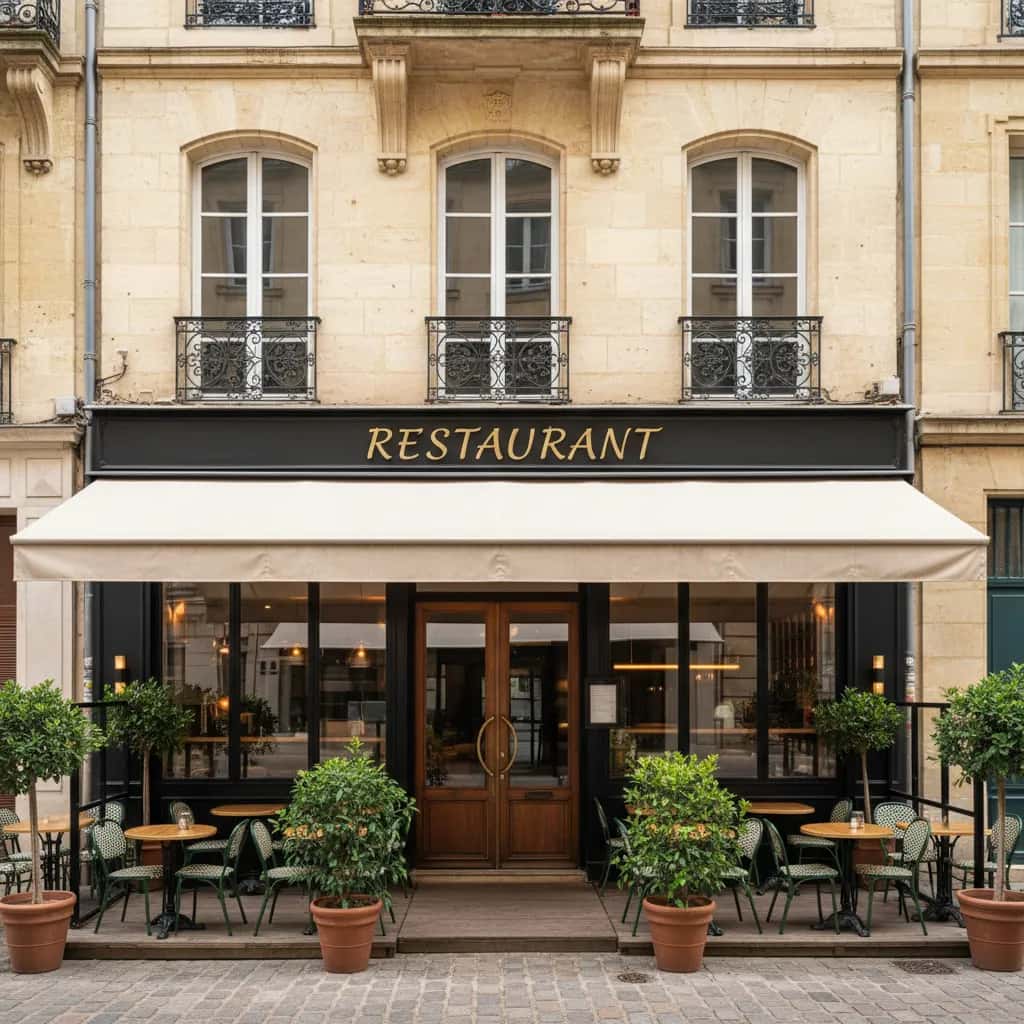 Restaurant 131m² à Bordeaux : terrasse - licence IV
