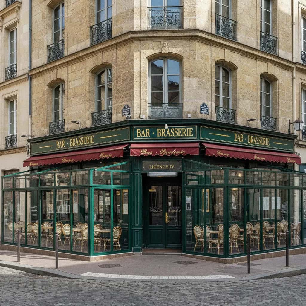 Bar-brasserie à Bordeaux : terrasse - licence IV