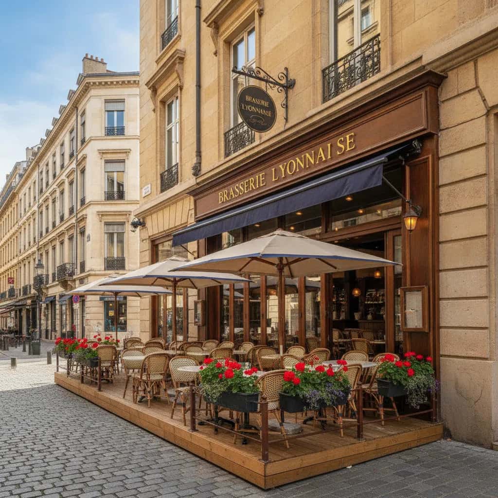 Restaurant 175m² à Lyon : terrasse - licence IV