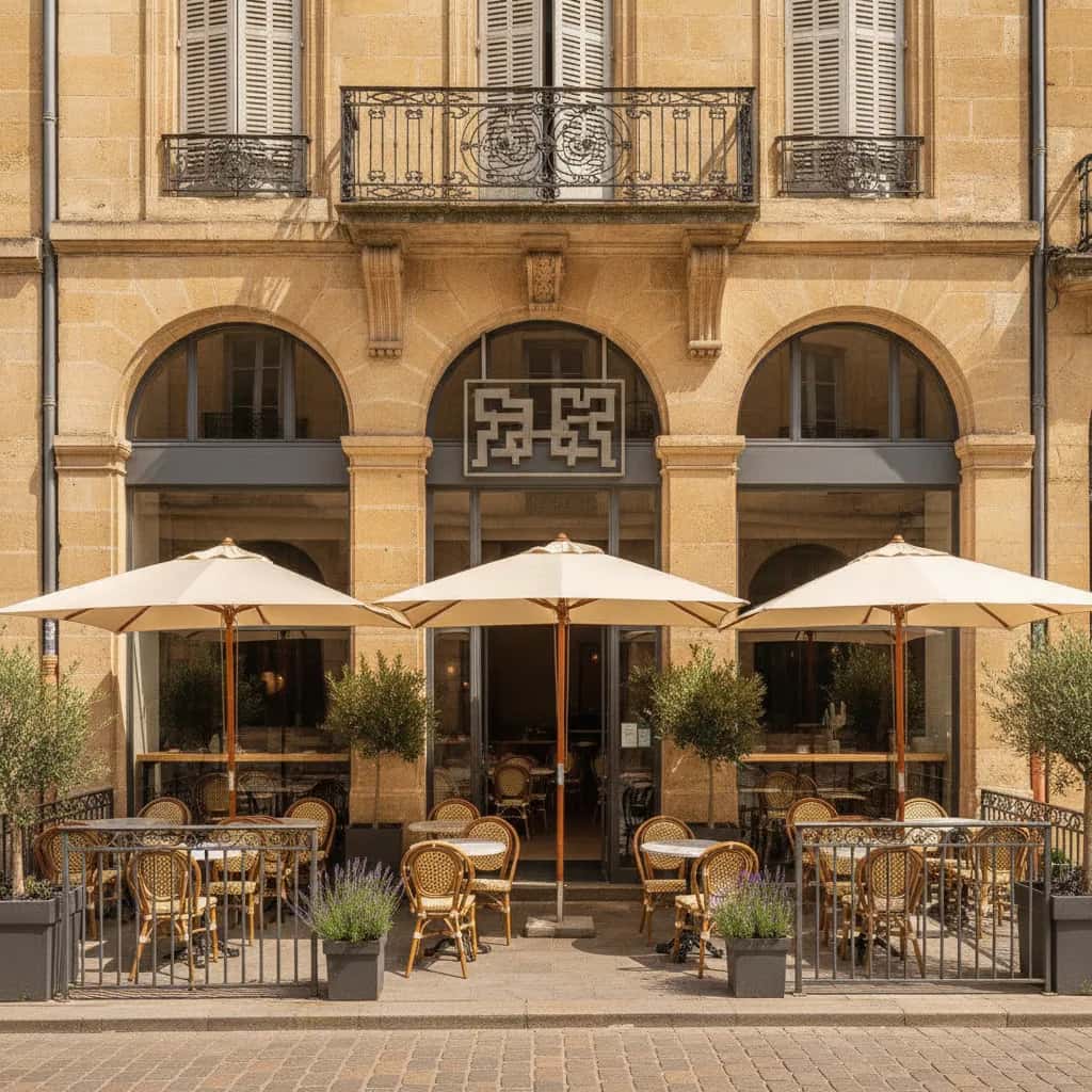 Fast-food 175m² à Bordeaux : terrasse - extraction