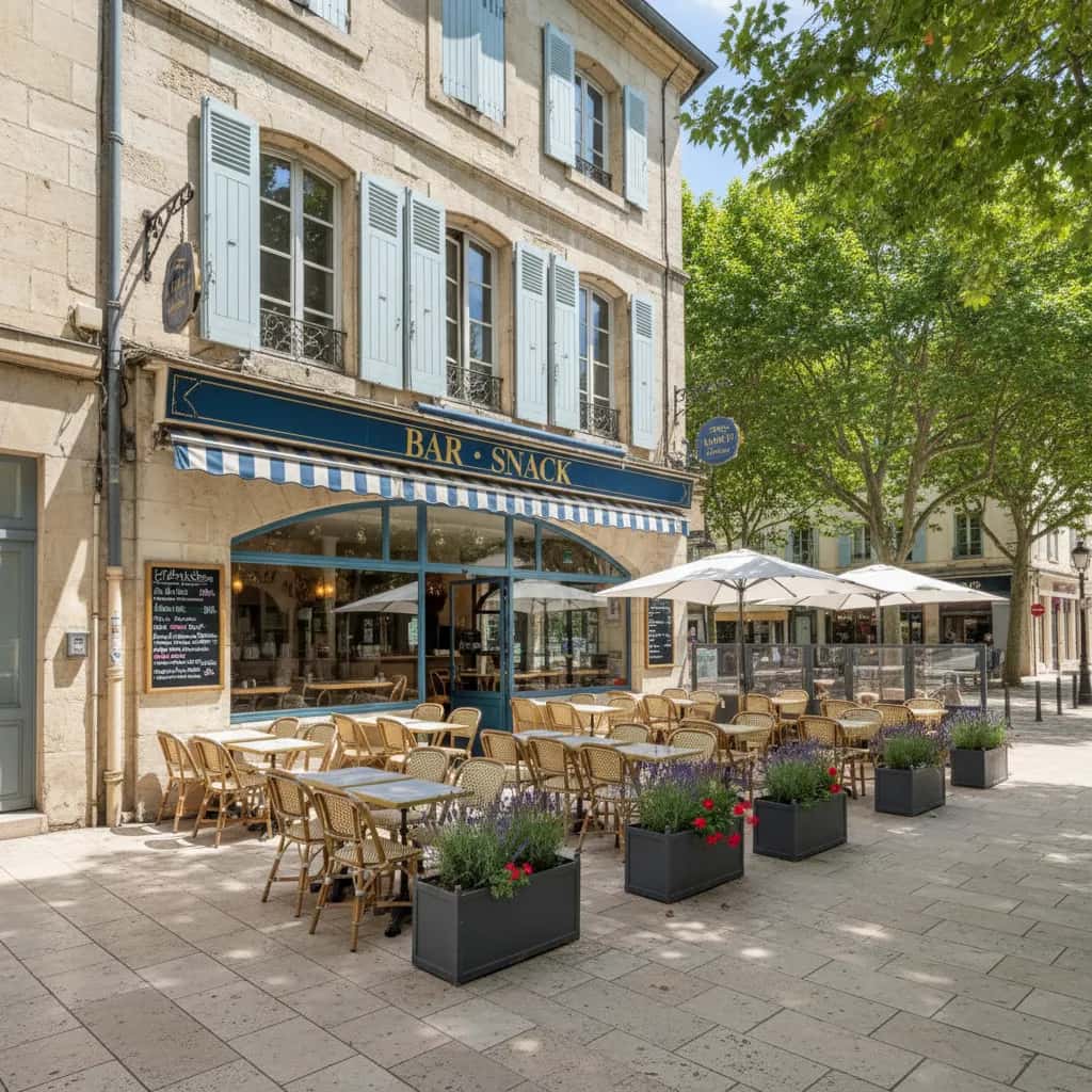 Snack 105m² à Montpellier : terrasse