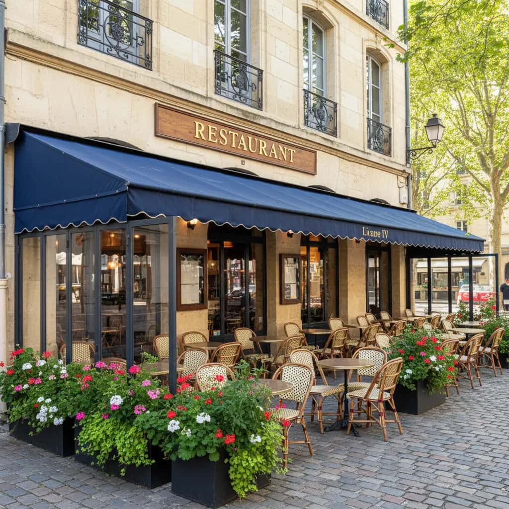 Restaurant 130m² à Bordeaux : terrasse - licence IV