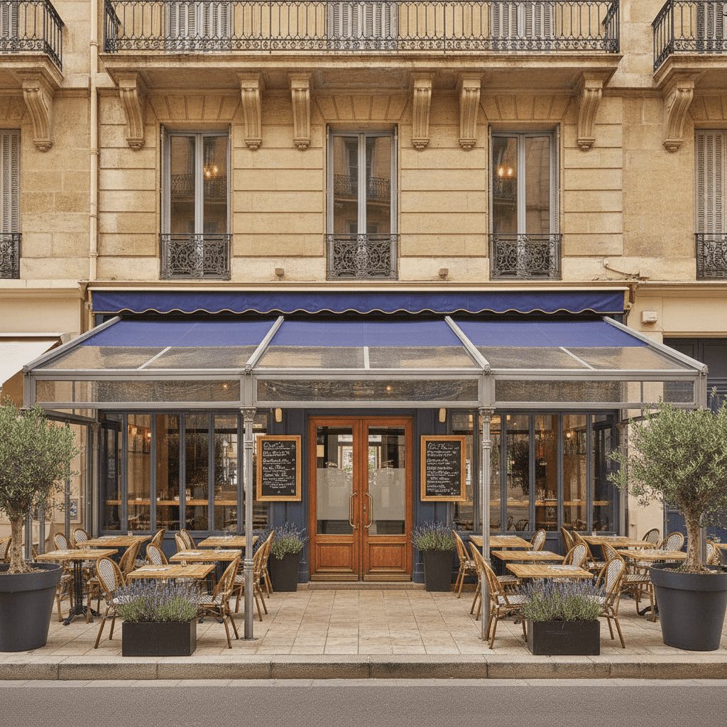 Restaurant 140m² à Marseille : terrasse - licence IV