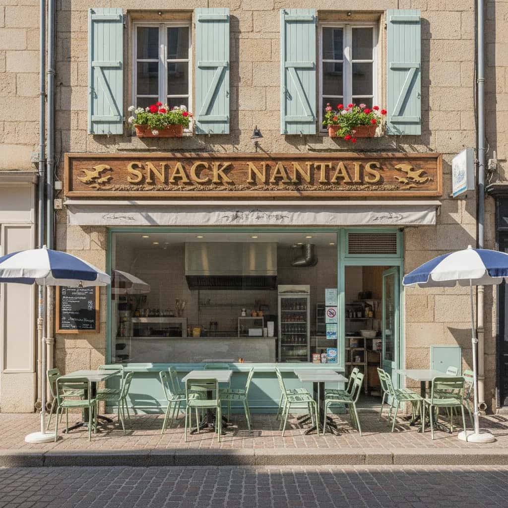 Snack à Nantes : terrasse - extraction
