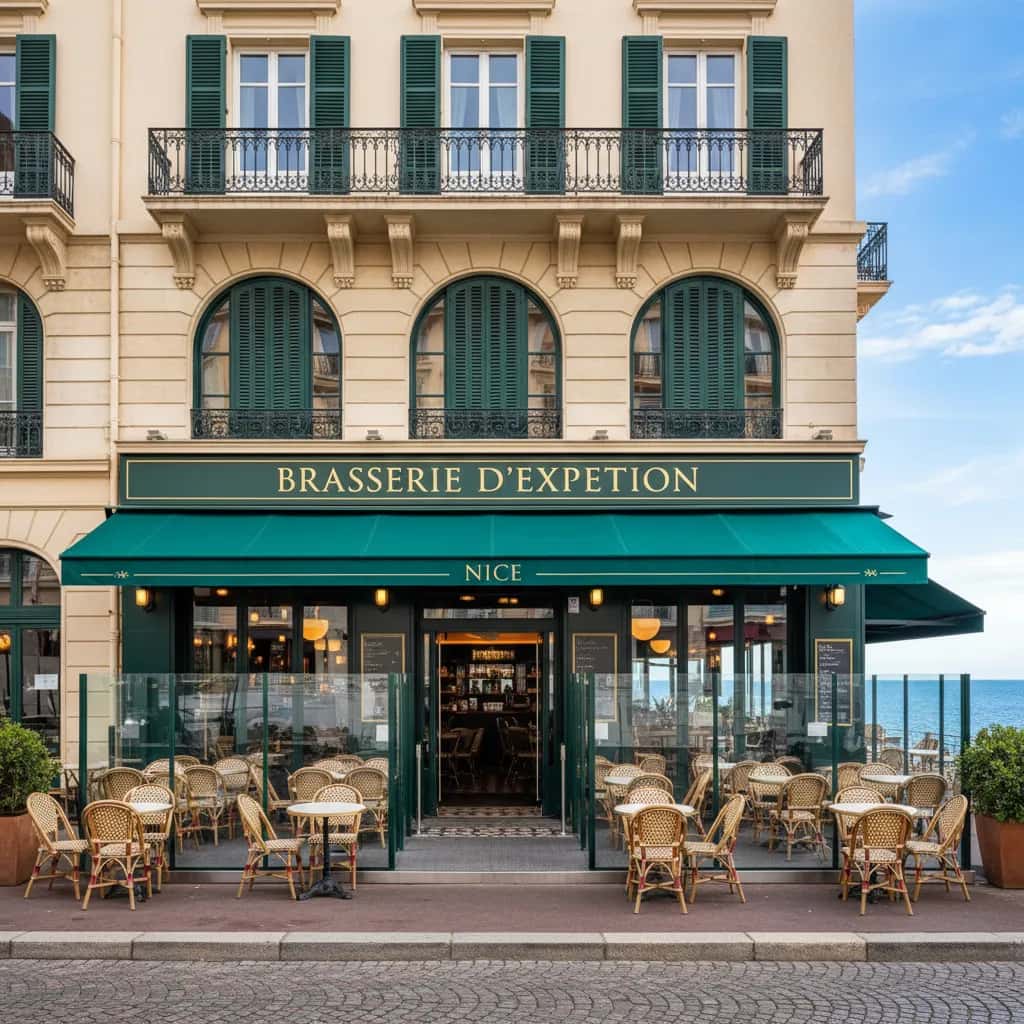 Bar-brasserie à Nice : terrasse - licence IV