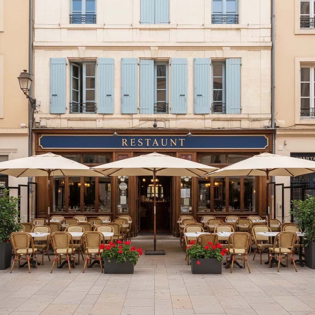 Restaurant 656m² à Montpellier : terrasse - extraction