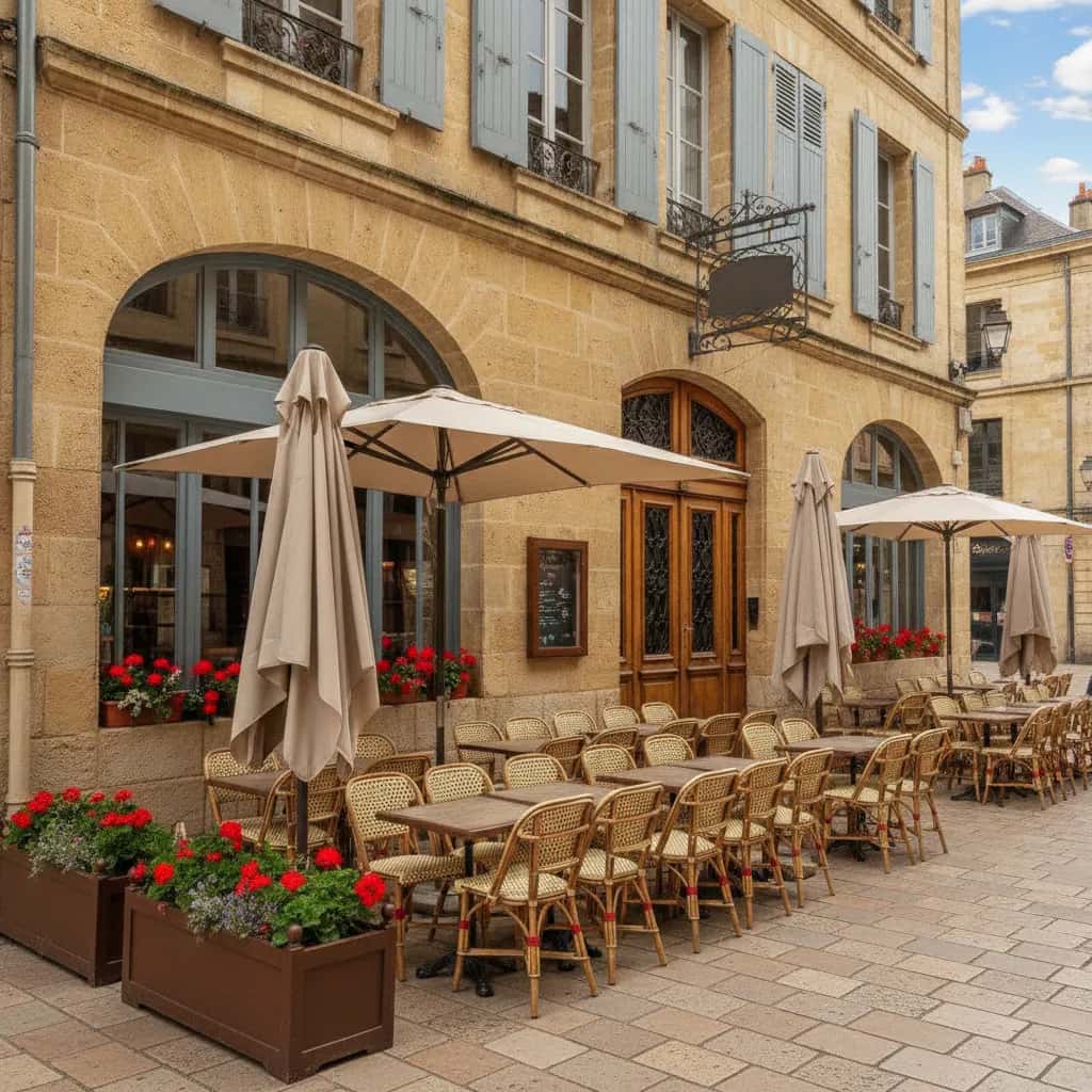 Restaurant 200m² à Bordeaux : terrasse - licence IV