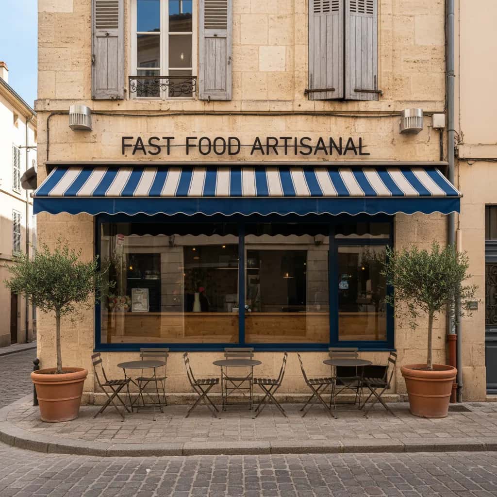 Fast-food 105m² à Montpellier : terrasse - extraction
