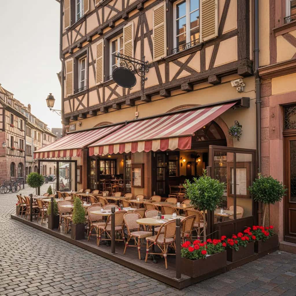 Restaurant à Strasbourg : terrasse - licence IV