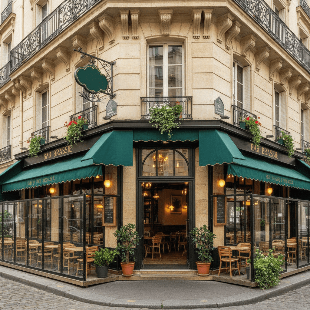 Bar-brasserie 50 couverts à Paris : terrasse - licence IV